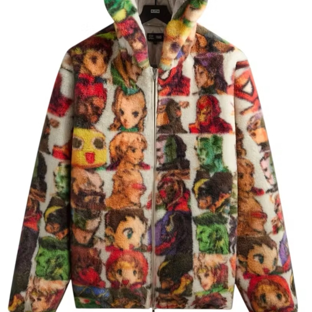 Kith x Marvel vs. Capcom Fighter Vintage Faux Fur Jaysen Hoodie XXL